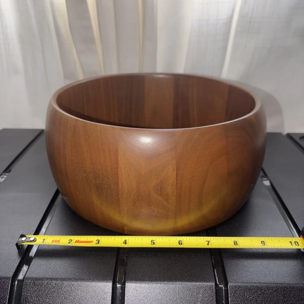 VTG Diversified Industries Division Solid American Single Walnut Salad Bowl 1526